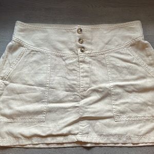 Aerie Button Skirt
